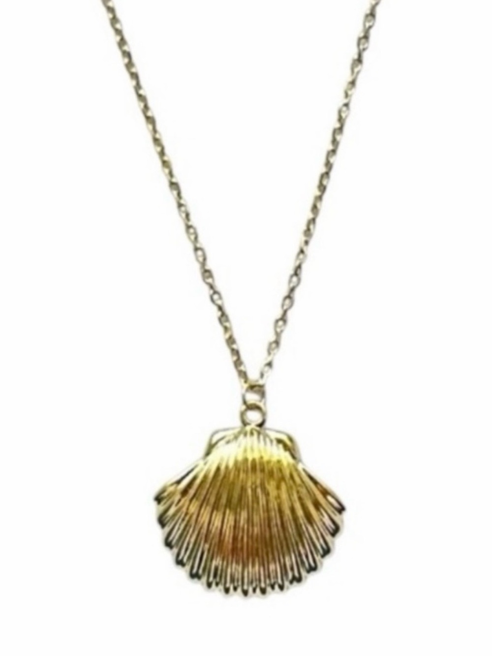 Lisa Robertson Gold over .925 Sterling Silver Shell Pendant Necklace